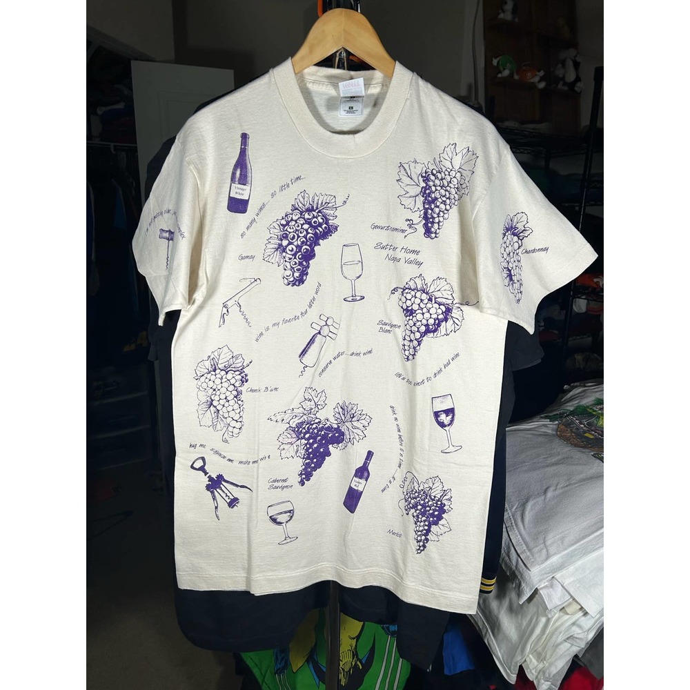 Aop vintage wine tee